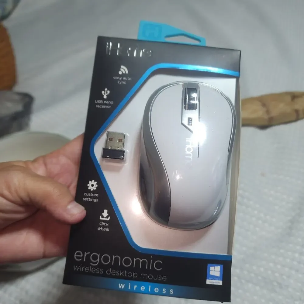 IHOME NIB ERGONOMIC WIRELESS DESKTOP MOUSE